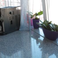 Столешница и подоконник из кварцита Technistone Blue Bahia