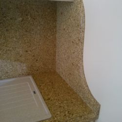 Столешница, пристенная панель и фигурный фартук из Caesarstone_6350