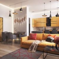 Цвет PRIMROSE YELLOW в интерьере