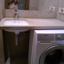 Фото столешницы в ванную комнату из кварцита Caesarstone 4230